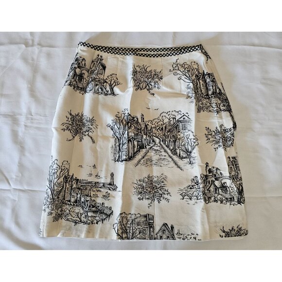 Harris Wallace New York Women's 100% Silk Mini Skirt Size 8 - Picture 4 of 11